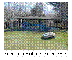 Text Box:  
Franklin�s Historic Galamander
