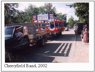 Text Box:
Cherryfield Band, 2002